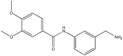 N-[3-(aminomethyl)phenyl]-3,4-dimethoxybenzamide Struktur