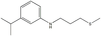 N-[3-(methylsulfanyl)propyl]-3-(propan-2-yl)aniline Struktur