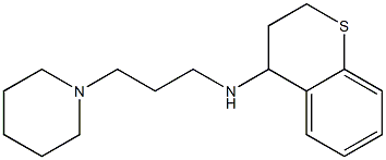 N-[3-(piperidin-1-yl)propyl]-3,4-dihydro-2H-1-benzothiopyran-4-amine Struktur