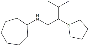 N-[3-methyl-2-(pyrrolidin-1-yl)butyl]cycloheptanamine Struktur