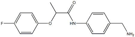 N-[4-(aminomethyl)phenyl]-2-(4-fluorophenoxy)propanamide Struktur