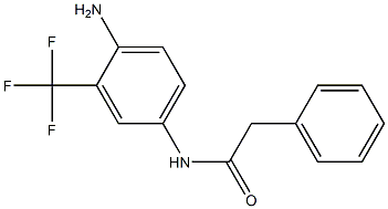 N-[4-amino-3-(trifluoromethyl)phenyl]-2-phenylacetamide Struktur