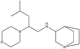 N-[4-methyl-2-(morpholin-4-yl)pentyl]-1-azabicyclo[2.2.2]octan-3-amine Struktur