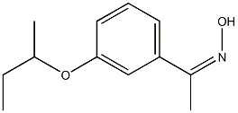 N-{1-[3-(butan-2-yloxy)phenyl]ethylidene}hydroxylamine Struktur