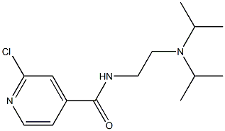 N-{2-[bis(propan-2-yl)amino]ethyl}-2-chloropyridine-4-carboxamide Struktur