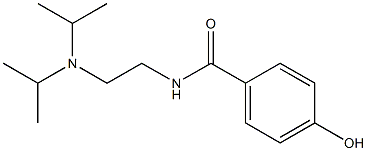 N-{2-[bis(propan-2-yl)amino]ethyl}-4-hydroxybenzamide Struktur