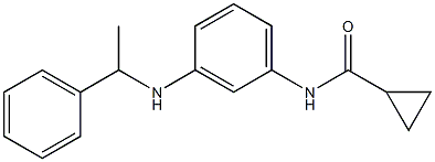 N-{3-[(1-phenylethyl)amino]phenyl}cyclopropanecarboxamide Struktur