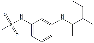 N-{3-[(3-methylpentan-2-yl)amino]phenyl}methanesulfonamide Struktur