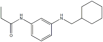 N-{3-[(cyclohexylmethyl)amino]phenyl}propanamide Struktur