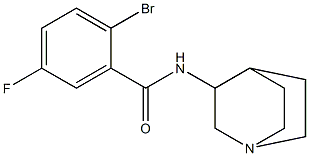 N-1-azabicyclo[2.2.2]oct-3-yl-2-bromo-5-fluorobenzamide Struktur