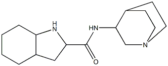 N-1-azabicyclo[2.2.2]oct-3-yloctahydro-1H-indole-2-carboxamide Struktur