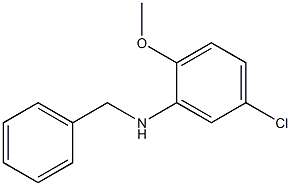 N-benzyl-5-chloro-2-methoxyaniline Struktur