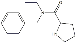 N-benzyl-N-ethylpyrrolidine-2-carboxamide Struktur