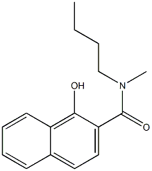 N-butyl-1-hydroxy-N-methylnaphthalene-2-carboxamide Struktur