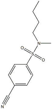 N-butyl-4-cyano-N-methylbenzenesulfonamide Struktur