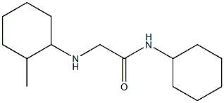 N-cyclohexyl-2-[(2-methylcyclohexyl)amino]acetamide Struktur