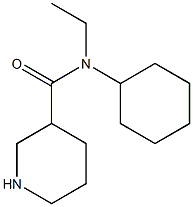 N-cyclohexyl-N-ethylpiperidine-3-carboxamide Struktur