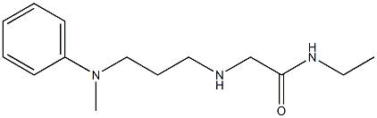 N-ethyl-2-({3-[methyl(phenyl)amino]propyl}amino)acetamide Struktur