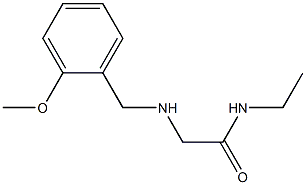 N-ethyl-2-{[(2-methoxyphenyl)methyl]amino}acetamide Struktur