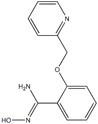 N'-hydroxy-2-(pyridin-2-ylmethoxy)benzenecarboximidamide Struktur