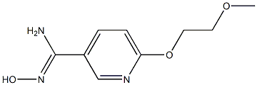 N'-hydroxy-6-(2-methoxyethoxy)pyridine-3-carboximidamide Struktur