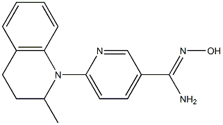 N'-hydroxy-6-(2-methyl-3,4-dihydroquinolin-1(2H)-yl)pyridine-3-carboximidamide Struktur