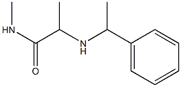 N-methyl-2-[(1-phenylethyl)amino]propanamide Struktur