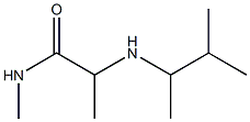 N-methyl-2-[(3-methylbutan-2-yl)amino]propanamide Struktur