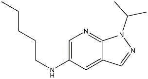 N-pentyl-1-(propan-2-yl)-1H-pyrazolo[3,4-b]pyridin-5-amine Struktur