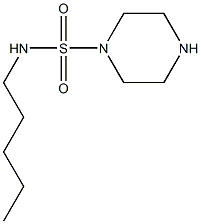 N-pentylpiperazine-1-sulfonamide Struktur