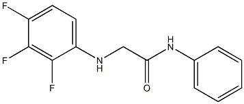 N-phenyl-2-[(2,3,4-trifluorophenyl)amino]acetamide Struktur