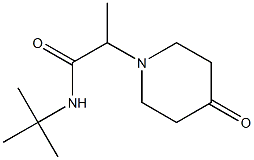 N-tert-butyl-2-(4-oxopiperidin-1-yl)propanamide Struktur