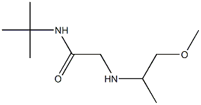 N-tert-butyl-2-[(1-methoxypropan-2-yl)amino]acetamide Struktur