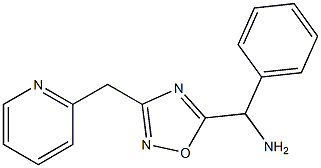 phenyl[3-(pyridin-2-ylmethyl)-1,2,4-oxadiazol-5-yl]methanamine Struktur