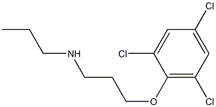 propyl[3-(2,4,6-trichlorophenoxy)propyl]amine Struktur