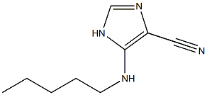 1H-Imidazole-4-carbonitrile,  5-(pentylamino)- Struktur