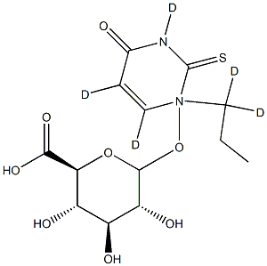 Propylthiouracil-d5 N--D-Glucuronide Struktur