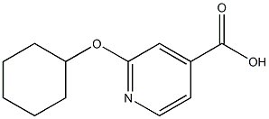 2-(Cyclohexyloxy)isonicotinic  acid Struktur