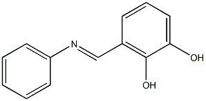 3-Phenyliminomethyl-benzene-1,2-diol Struktur