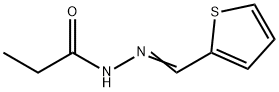 Propanoic  acid,  2-(2-thienylmethylene)hydrazide Struktur