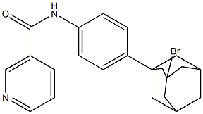 N-[4-(3-bromo-1-adamantyl)phenyl]nicotinamide Struktur