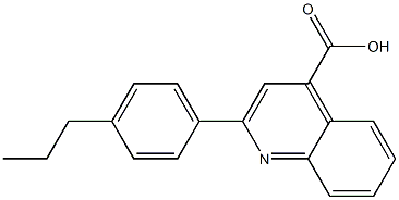 2-(4-propylphenyl)-4-quinolinecarboxylic acid Struktur