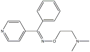 phenyl(4-pyridinyl)methanone O-[2-(dimethylamino)ethyl]oxime Struktur