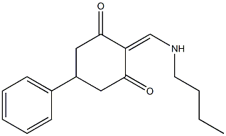 2-[(butylamino)methylene]-5-phenylcyclohexane-1,3-dione Struktur