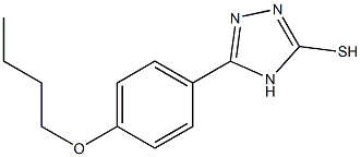 5-(4-butoxyphenyl)-4H-1,2,4-triazol-3-yl hydrosulfide Struktur