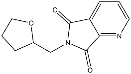 6-(tetrahydro-2-furanylmethyl)-5H-pyrrolo[3,4-b]pyridine-5,7(6H)-dione Struktur