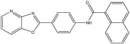 N-(4-[1,3]oxazolo[4,5-b]pyridin-2-ylphenyl)-1-naphthamide Struktur