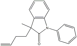 3-(3-butenyl)-3-methyl-1-phenyl-1,3-dihydro-2H-indol-2-one Struktur