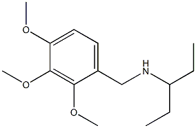 N-(2,3,4-trimethoxybenzyl)-3-pentanamine Struktur