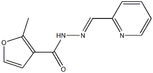 2-methyl-N'-(2-pyridinylmethylene)-3-furohydrazide Struktur